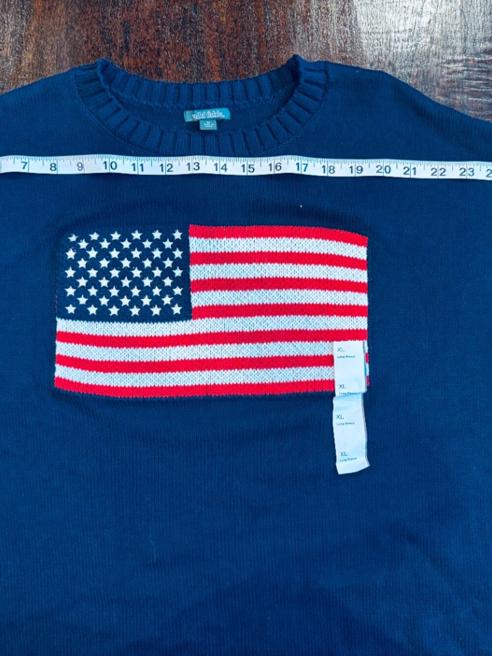 Wild Fable American Flag Knit Pullover Sweater Size XL NWOT - Picture 11 of 16